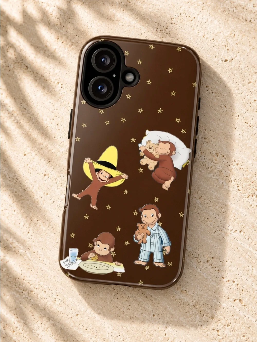 Curious George iPhone Tough Case Glossy Brown